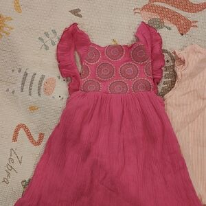 Pink Sleeveless Kids Dress